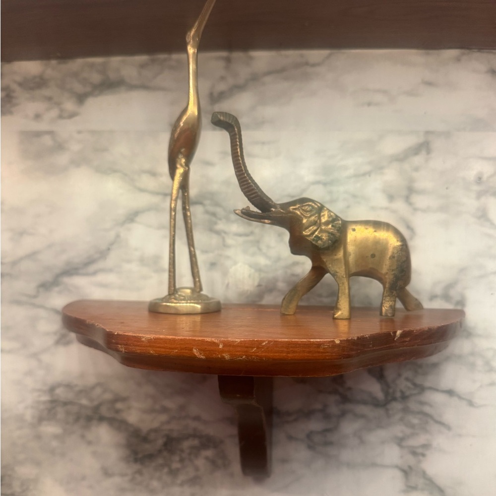small wooden shelf